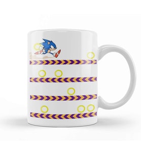 Sonic Team Sonic Lines Kupa Bardak Porselen