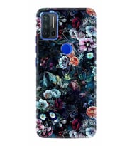 Reeder P13 Blue Max Pro Kılıf Desenli Silikon Great Flowers 1304