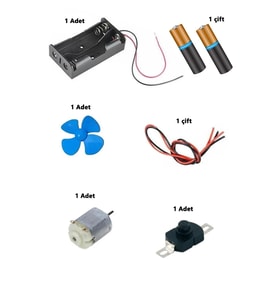 Elektrik Deney Seti - Ortaokul Deney Seti Fen Dersi Deneyi Elektirik Deneyi (Çok Renkli)