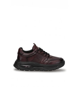 Guja 26BLG548-1 Erkek Hakiki Deri Klasik Sneaker Kahve