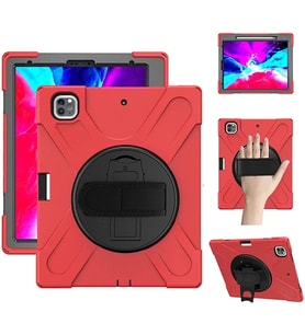 İPad Pro 12.9-inch (2021)-(2020) Kılıf Kalem Yerli 3 Katmanlı Standlı Zırh Kılıf-Shockproof-(5775)