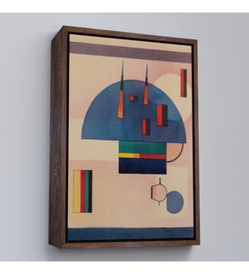 Çerçeveli Vasiliy Kandinsky - Sakin Tablosu (Altın)