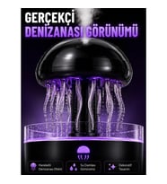 Mey İthalat® RGB Işıklı Denizanası Hava Nemlendirici Ultrasonik Buhar Makinesi 2H 4H 8H Zamanlayıcıl