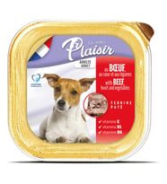 Plaisir Pate 150Gr Sığır Etli Yetişkin 1Adet Yaş Köpek Maması