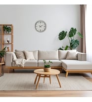 River World Duvar Saati Metal 40 cm'lik White İndex