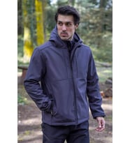 Fiyort FY 350 Flam2 Softshell Mont Su ve Rüzgar Geçirmez Outdoor Günlük Erkek Kapüşonlu Mont