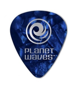 Planet Waves 1CBUP2-10 Selüloit Pena Blue Pearl Light (10'lu Paket)  Mavi Sedefli - Esnek - Şık