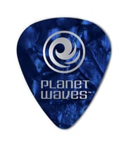 Planet Waves 1CBUP2-10 Selüloit Pena Blue Pearl Light (10'lu Paket)  Mavi Sedefli - Esnek - Şık