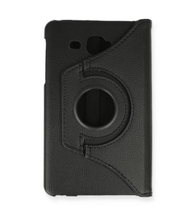 Galaxy T280 Tab A 7 Kılıf 360 Tablet Deri Kılıf - Siyah
