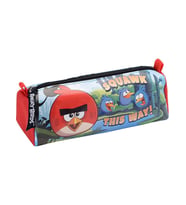 Angry Birds Lisanslı Tek Bölmeli Silindir Kalem Çantası , Kalemlik, Kalem Kutusu