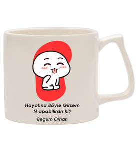İsme Özel Kupa Bardak - Sevimli Ayıcık