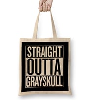 Straight Outta Grayskull He Man And The Masters Of The Universe White Bez Çanta Uzun Saplı