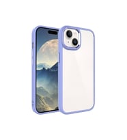 Apple iPhone 15 Plus Uyumlu Kılıf Zore Krom Kapak (Lila)