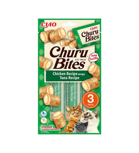 Inaba Ciao Churu Bites Tavuk Sargılı ve Ton Balıklı Kedi Ödül Maması 3 x 10 Gr
