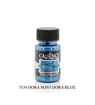 Cadence Dora Glass Metalik Cam Boyası 50 ml. 3134 MAVİ 
