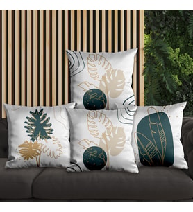 eJOYA Çiçek Tasarımlı 4'lü Yastık İçi Ve Kırlent Kılıfı 45cm 113760