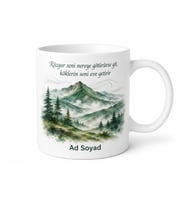 Ordu Yayla Rüzgarı Temalı Kupa Bardak Hediye Özel Tasarım Porselen Mug
