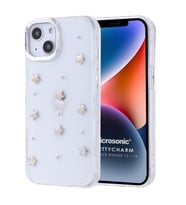 Microsonic Apple iPhone 13 Kılıf PrettyCharm Star (Gri)