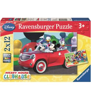 Ravensburger Wd Mickey Mousse 2X12P Yapboz 75652 (Krem)