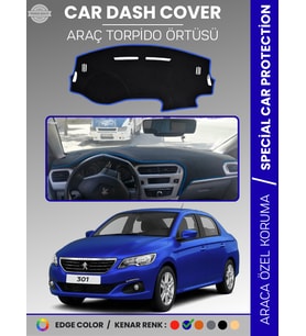 PEUGEOT 301 (2012-2024) Torpido Örtüsü Ön Göğüs Koruma Torpido Koruma Birebir Uyum Kaymaz Özel Kesim