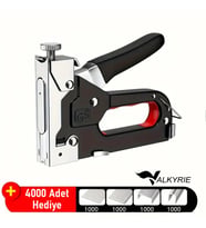 Valkyrie Profesyonel Zımba Tabancası + 4000 Adet Zımba Teli Hediye – Ahşap, Kumaş ve Duvar İçin Güçlü Tabanca