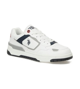 U.S.POLO ASSN CHAİN 5PR BEYAZ DÜZ TABAN CASUAL ANATOMİK SPOR AYAKKABI