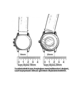 Dizel uyumlu El Yapımı kahverengi  Deri Saat Kordonu 22 mm
