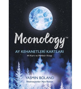 Moonology Ay Kehanetleri Kartları (Cep Boy) (Krem)