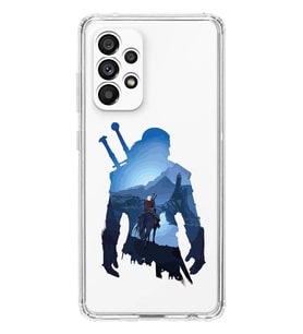 Samsung Galaxy A32 Uyumlu The Witcher Tasarımlı Şeffaf Telefon Kılıfı