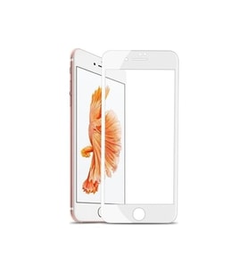 Iphone 6 Plus Tam Kaplayan Kırılmaz Cam Koruyucu 5d 9d Beyaz