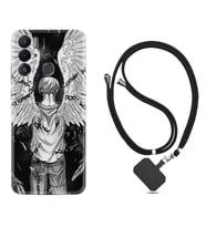 Tecno Pova Neo Kılıf Resimli Boyun Askılı İpli Desenli Silikon Series Angel 1883