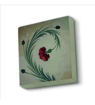 Karanfil Ebrusu Baskılı Doğaltaş  Magnet(KRT-071)