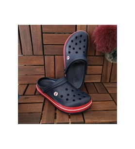 Akınal Bella Unisex Sabo Terlik Hastane Terliği Lacivert-Kırmızı