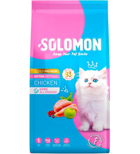 Kitten Yavru Tavuklu Süper Premium Kedi Maması 9 Kg - Hipoalerjenik - Düşük Tahıllı - Yüksek Hayvansal Proteinli - Tüy Dökülme Engelleyici - Kolay Sindirilebilir - Kedi Maması (1,5x6 adet)