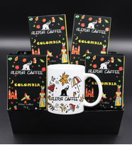4'lü Alerya Coffee Colombia Filtre Kahve & Alerya Sonbahar Kupa Hediye Seti