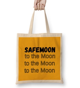 Safemoon To The Moon Bez Çanta Uzun Saplı