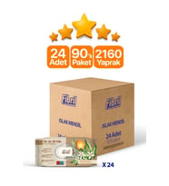 Portakal Çiçeği Kokulu Islak Mendil 24x90 Pk 2160 Yaprak Doğal Esans