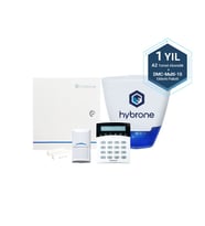 Hybrone HY-IA1008-A2DM10-1 Akıllı Network Hırsız Alarm Seti 1 Yıl Hybrone A2 Temel Paket  DMC 10