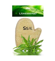 Lionesse Spa Masaj Etkili Doğal Banyo Eldiven Lifi (R-433) (Bej)