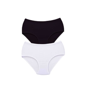Mulvxbrf Brf02 2 Adet Kadın Yüksek Bel Bato Kalın Lastik Külot S4 (Mulvix)