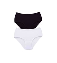 Mulvxbrf Brf02 2 Adet Kadın Yüksek Bel Bato Kalın Lastik Külot S4 (Mulvix)