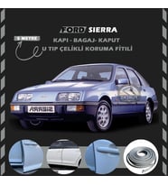 Ford Sierra Oto Araç Kapı Koruma Fitili 5metre Parlak Gri Renk