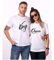 Tshirthane The King Queen Sevgili Kombinleri Tshirt Kombini (Tek Ürün Fiyatıdır.)