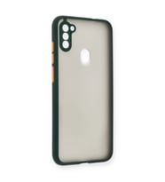 Samsung Galaxy A11 Kılıf Montreal Silikon Kapak - Yeşil