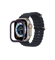 Watch 49Mm Alüminyum Kasa Cam Ekran Koruyucu - Mor