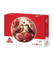 Art Puzzle Güller ve Aşk 570 Parça Round Puzzle