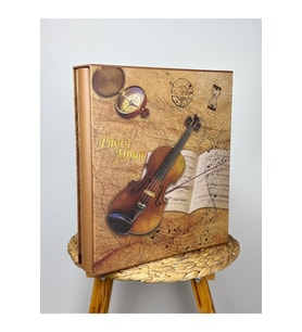 Rabsev Rs25 Fotoğraf Albümü 10x15cm 600 Lük Keman Desenli Kutulu Yatay Dikey Modeli