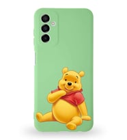 Samsung Galaxy A04s Uyumlu Lansman Kılıf Altı Kapalı İçi Kadife  Winnie-C Tasarımlı  Kapak (Şeffaf)