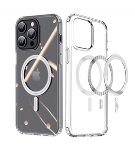 Dux Ducis Clin Mag Series iPhone 15 Pro Magsafe Uyumlu Manyetik Silikon Kılıf (Şeffaf)