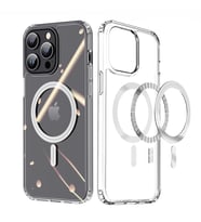 Dux Ducis Clin Mag Series iPhone 15 Pro Magsafe Uyumlu Manyetik Silikon Kılıf (Şeffaf)